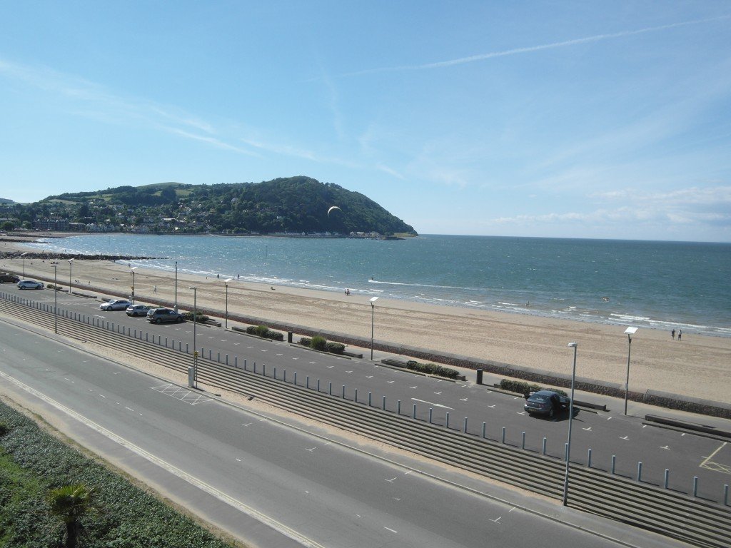 View of Minehead beach from Butlins
