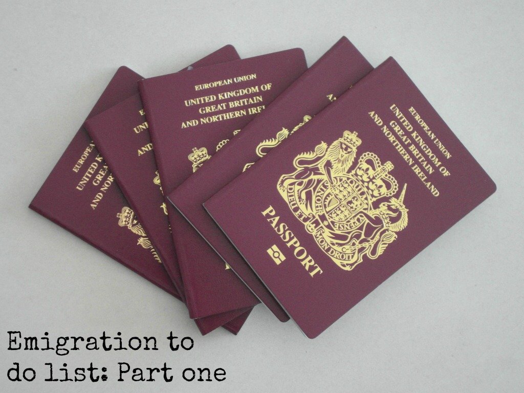 Stack of passports