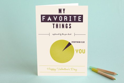My Favourite Things Valentine's card from Minted