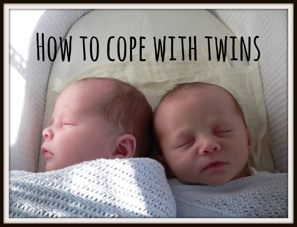 How to cope with twins - pic of newborn twins