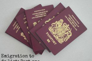Stack of passports